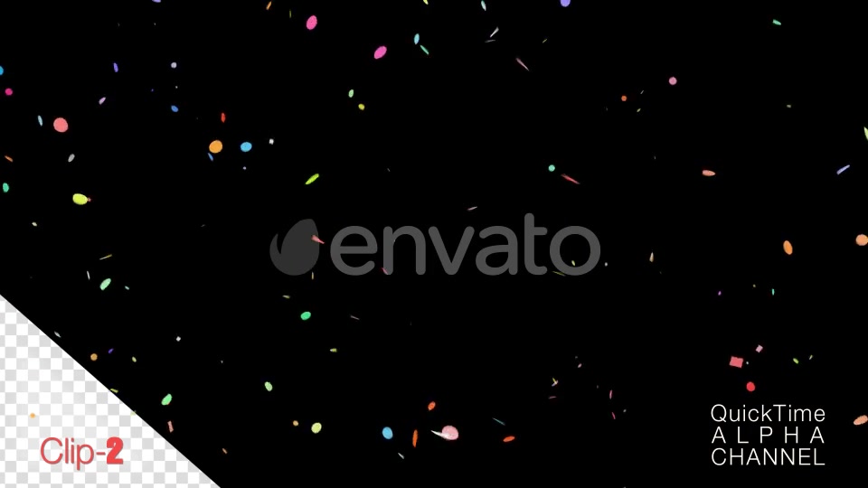 Confetti Falling Alpha Channel 4K Videohive 24775560 Motion Graphics Image 9