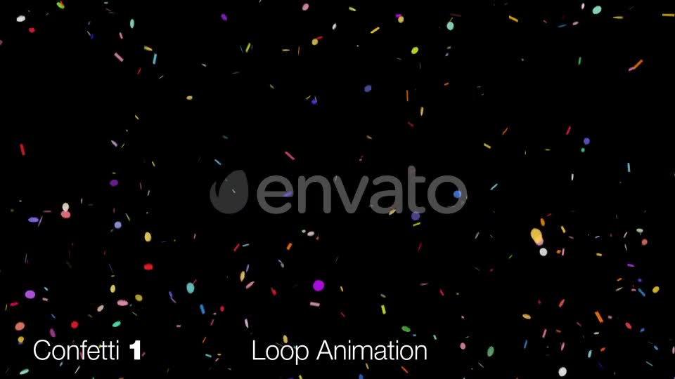 Confetti Falling Loop Videohive 23756474 Motion Graphics Image 1