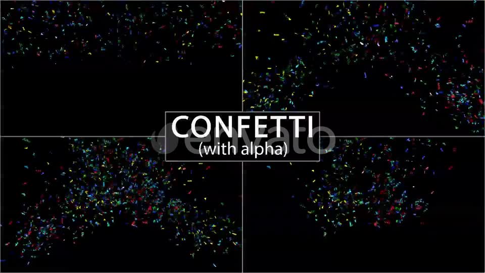 Confetti (With Alpha) 4K Videohive 25170235 Motion Graphics Image 1