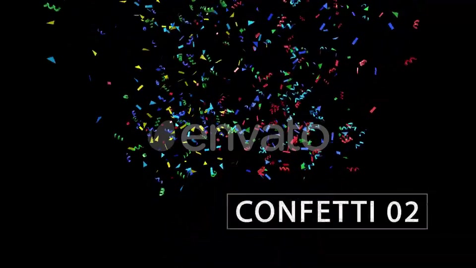 Confetti (With Alpha) 4K Videohive 25170235 Motion Graphics Image 4