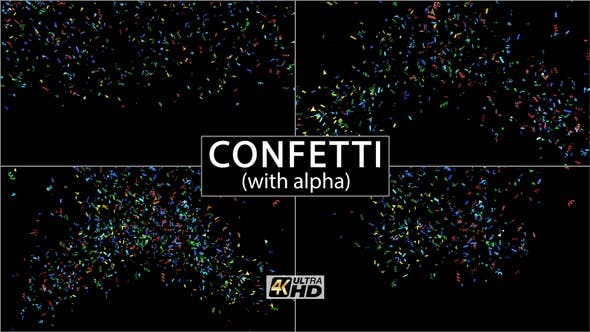 Confetti (With Alpha) 4K - 25170235 Download Videohive