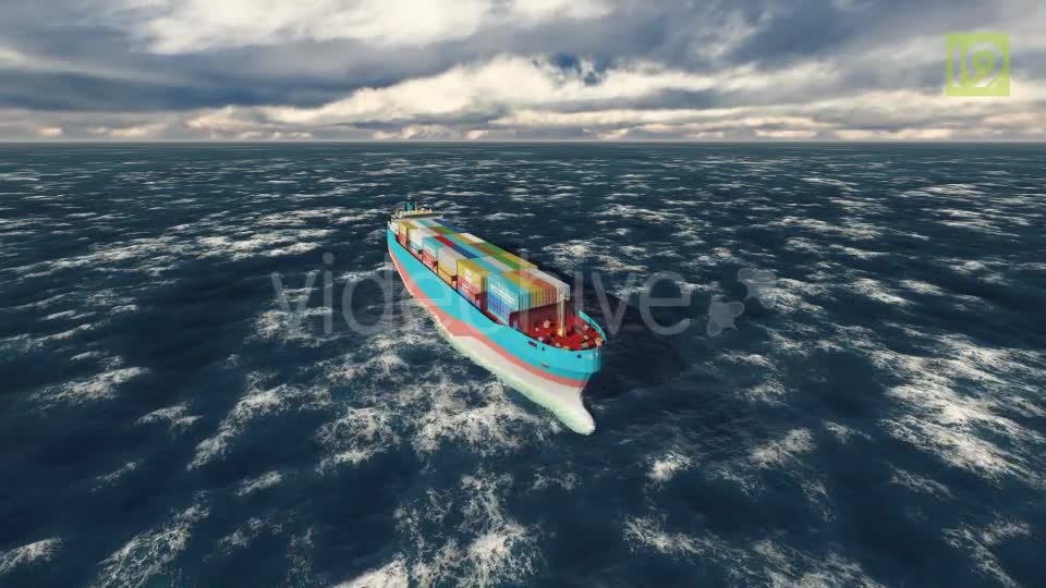 Container Ship Videohive 19975722 Motion Graphics Image 1