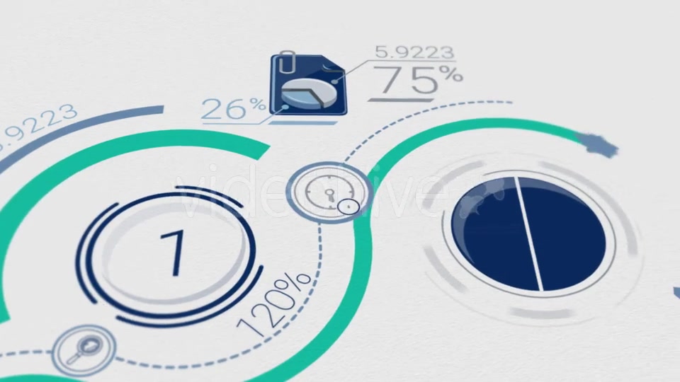 Corporate Background With Elements Of Infographics Videohive 21140855 Motion Graphics Image 3
