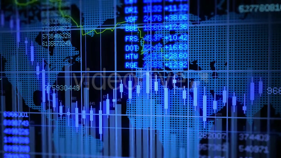 Corporate Business Stock Exchange Market Trading Data Background Videohive 21422487 Motion Graphics Image 4