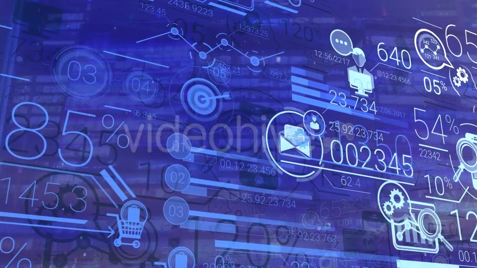 Corporate Infographic And Financial Data On A Blue Background Videohive 20517907 Motion Graphics Image 7