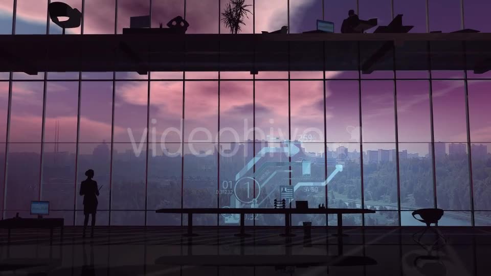 Corporate Infographics On The Office Background Videohive 21508707 Motion Graphics Image 2