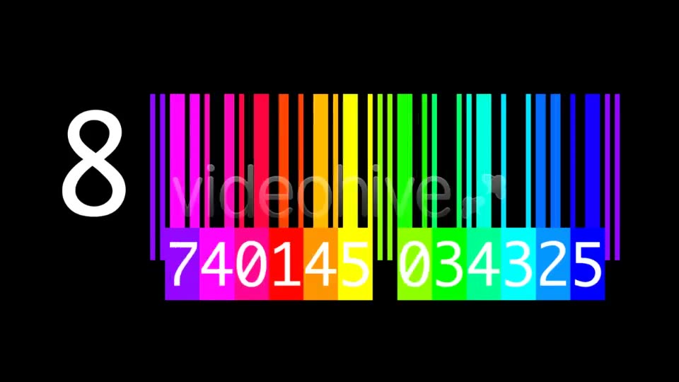 Countdown Barcodes Rainbow Pack of 5 Videohive 4078781 Motion Graphics Image 3