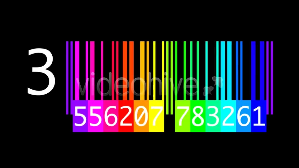 Countdown Barcodes Rainbow Pack of 5 Videohive 4078781 Motion Graphics Image 4