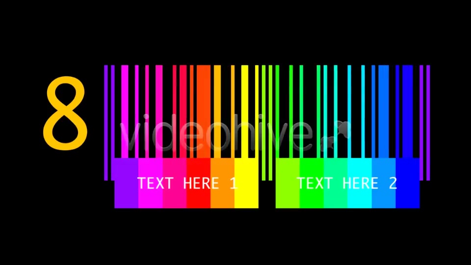 Countdown Barcodes Rainbow Pack of 5 Videohive 4078781 Motion Graphics Image 5