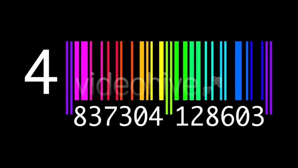 Countdown Barcodes Rainbow Pack of 5 Videohive 4078781 Motion Graphics Image 8