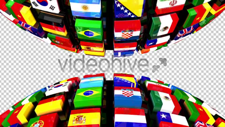 Country Flags Globe Double Videohive 8036175 Motion Graphics Image 1