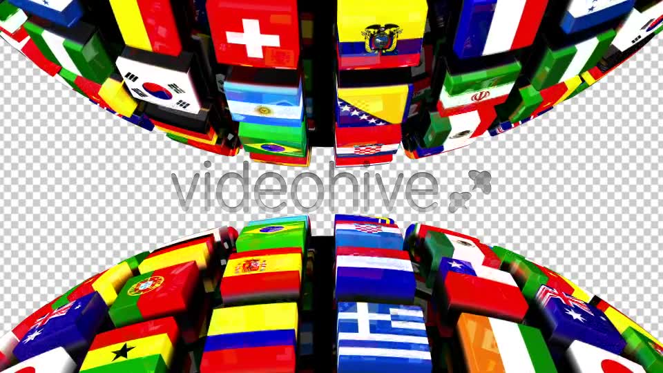 Country Flags Globe Double Videohive 8036175 Motion Graphics Image 2