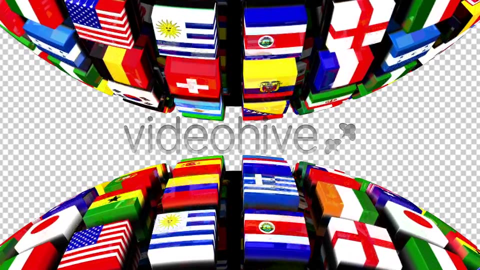 Country Flags Globe Double Videohive 8036175 Motion Graphics Image 3