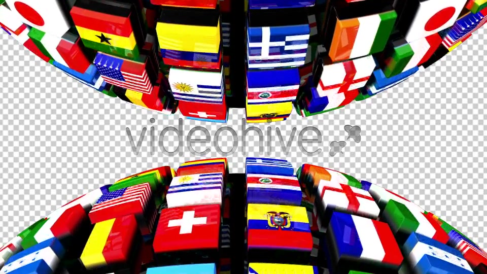 Country Flags Globe Double Videohive 8036175 Motion Graphics Image 4