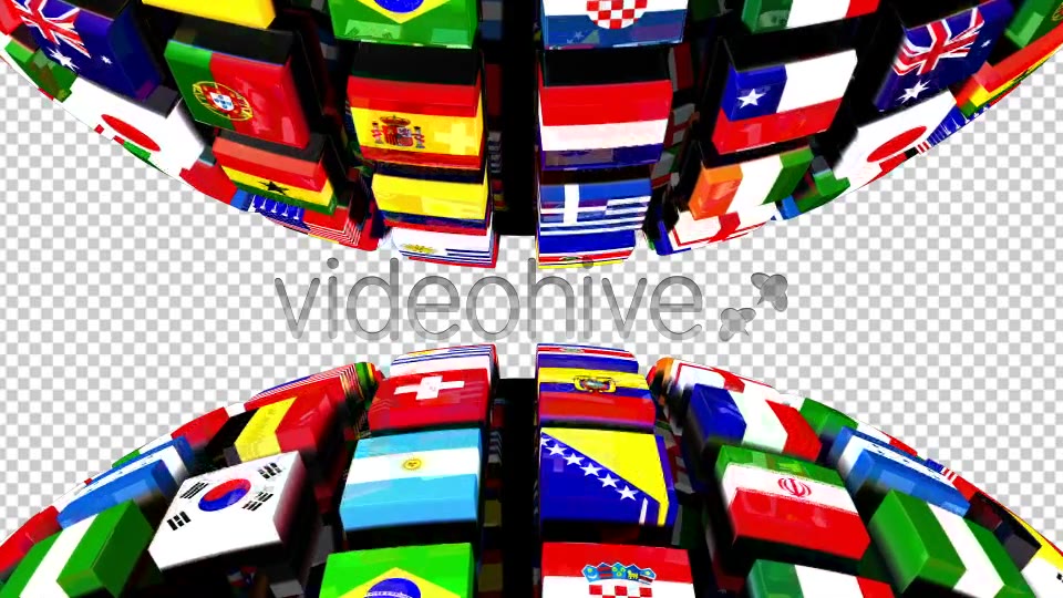 Country Flags Globe Double Videohive 8036175 Motion Graphics Image 5