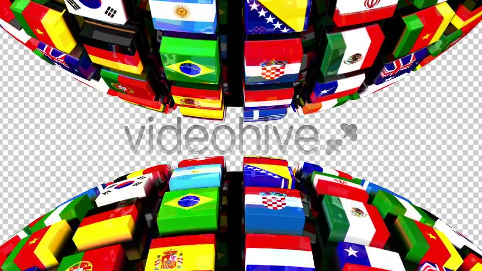 Country Flags Globe Double Videohive 8036175 Motion Graphics Image 6