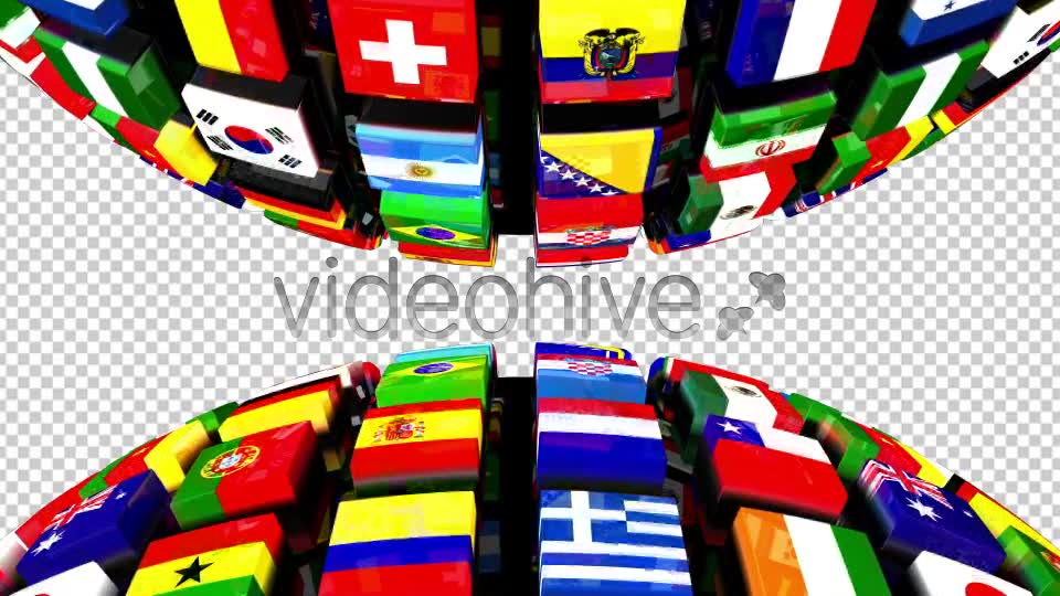 Country Flags Globe Double Videohive 8036175 Motion Graphics Image 7
