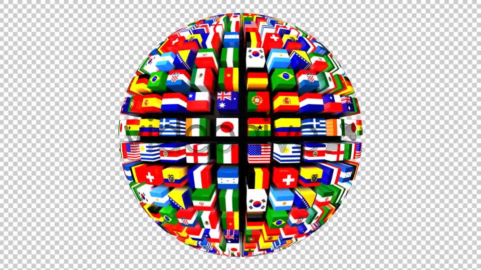 Country Flags Globe Pack (Pack of 2) Videohive 8035776 Motion Graphics Image 1