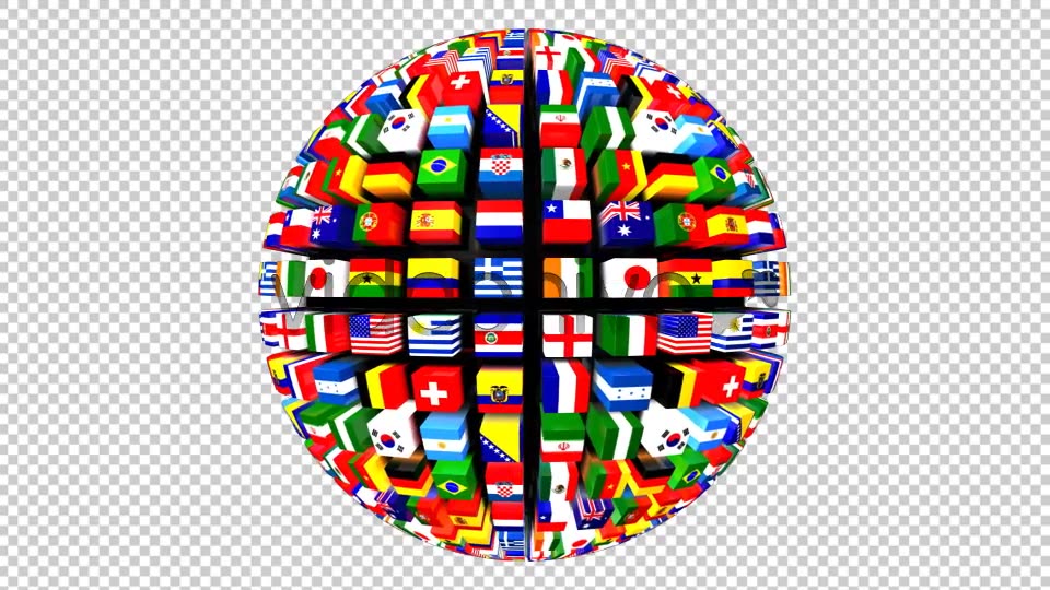 Country Flags Globe Pack (Pack of 2) Videohive 8035776 Motion Graphics Image 3