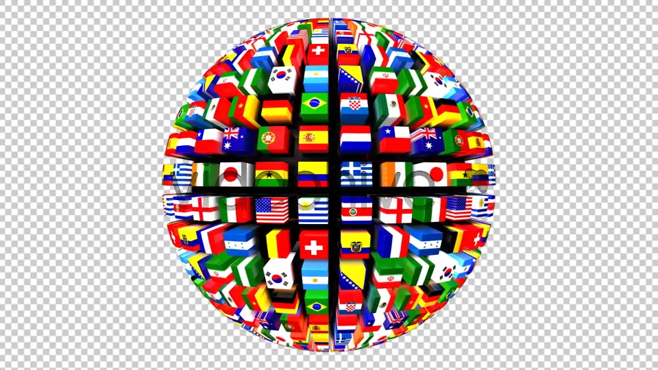 Country Flags Globe Pack (Pack of 2) Videohive 8035776 Motion Graphics Image 4
