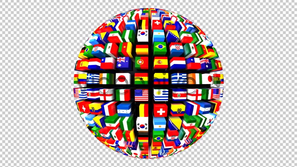 Country Flags Globe Pack (Pack of 2) Videohive 8035776 Motion Graphics Image 5