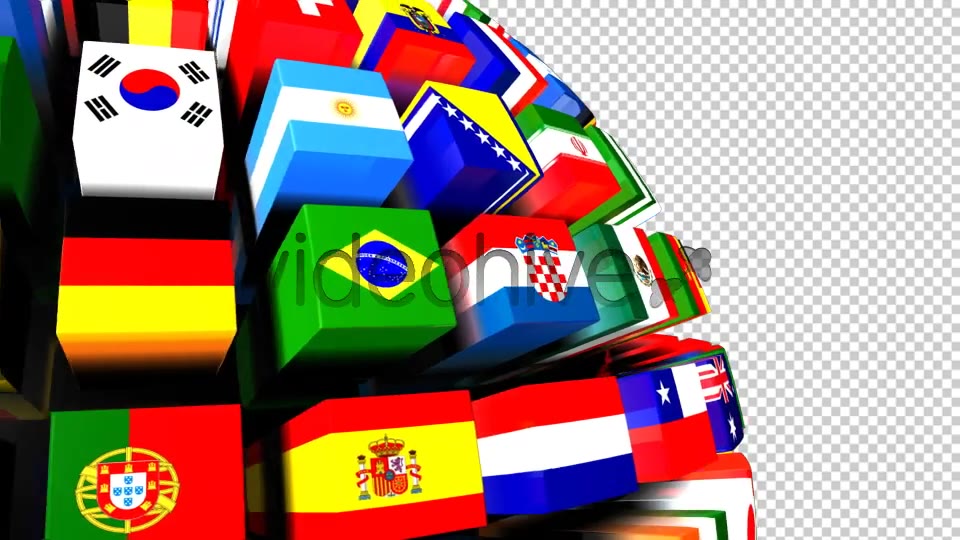 Country Flags Globe Pack (Pack of 2) Videohive 8035776 Motion Graphics Image 6