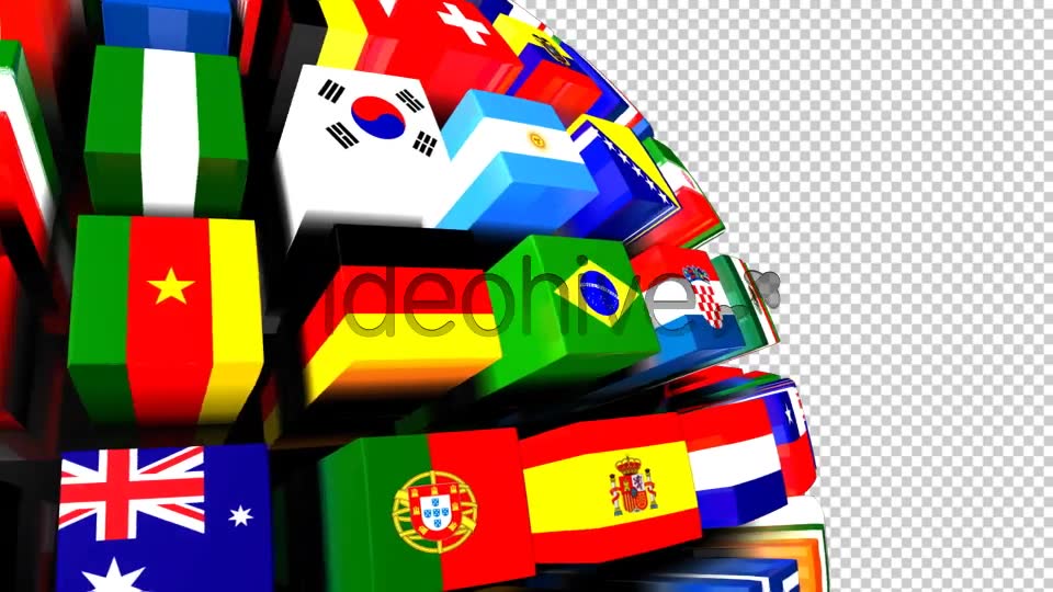 Country Flags Globe Pack (Pack of 2) Videohive 8035776 Motion Graphics Image 7