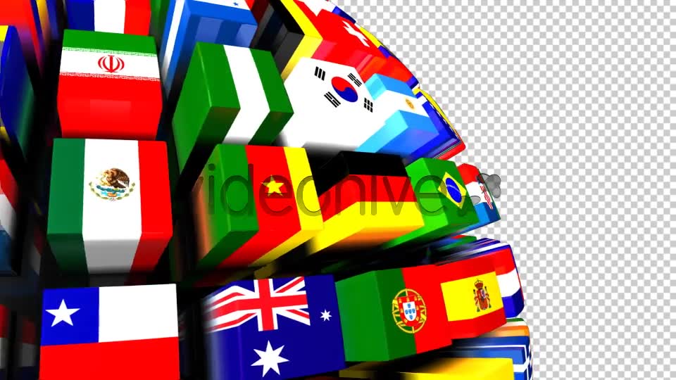 Country Flags Globe Pack (Pack of 2) Videohive 8035776 Motion Graphics Image 8