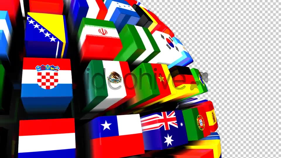 Country Flags Globe Pack (Pack of 2) Videohive 8035776 Motion Graphics Image 9
