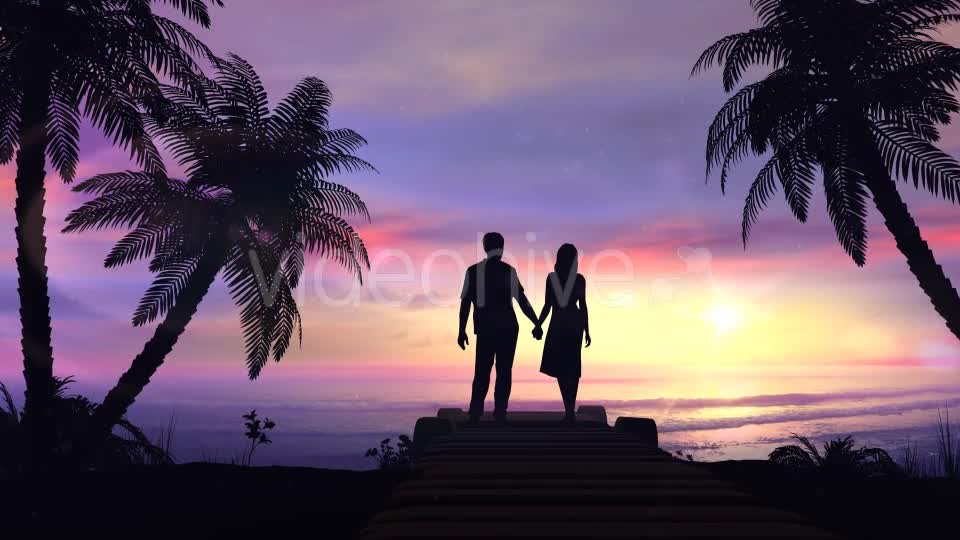 Couple On The Tropical Sunset Background Videohive 20445635 Motion Graphics Image 1