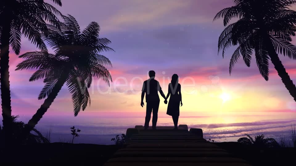Couple On The Tropical Sunset Background Videohive 20445635 Motion Graphics Image 2