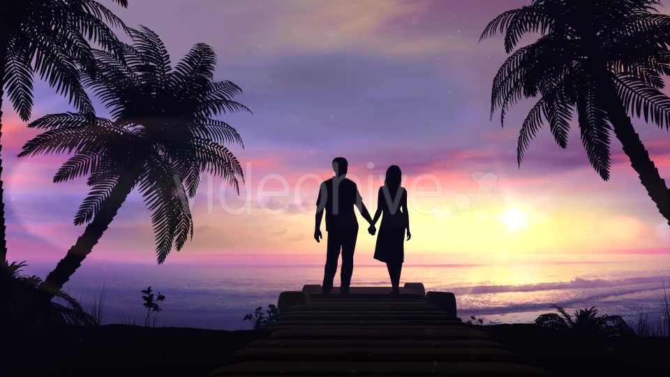 Couple On The Tropical Sunset Background Videohive 20445635 Motion Graphics Image 3