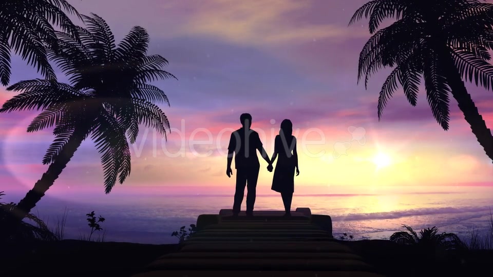 Couple On The Tropical Sunset Background Videohive 20445635 Motion Graphics Image 4