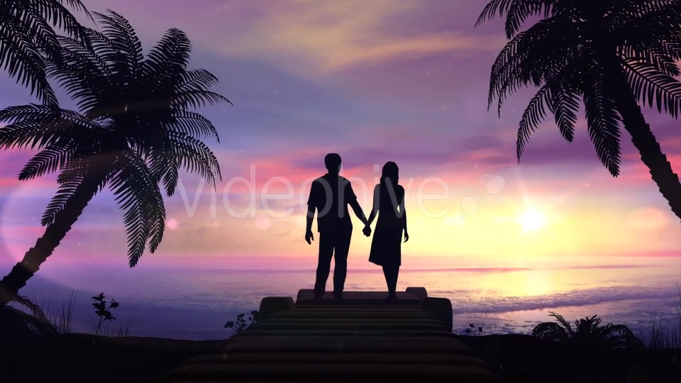 Couple On The Tropical Sunset Background Videohive 20445635 Motion Graphics Image 5