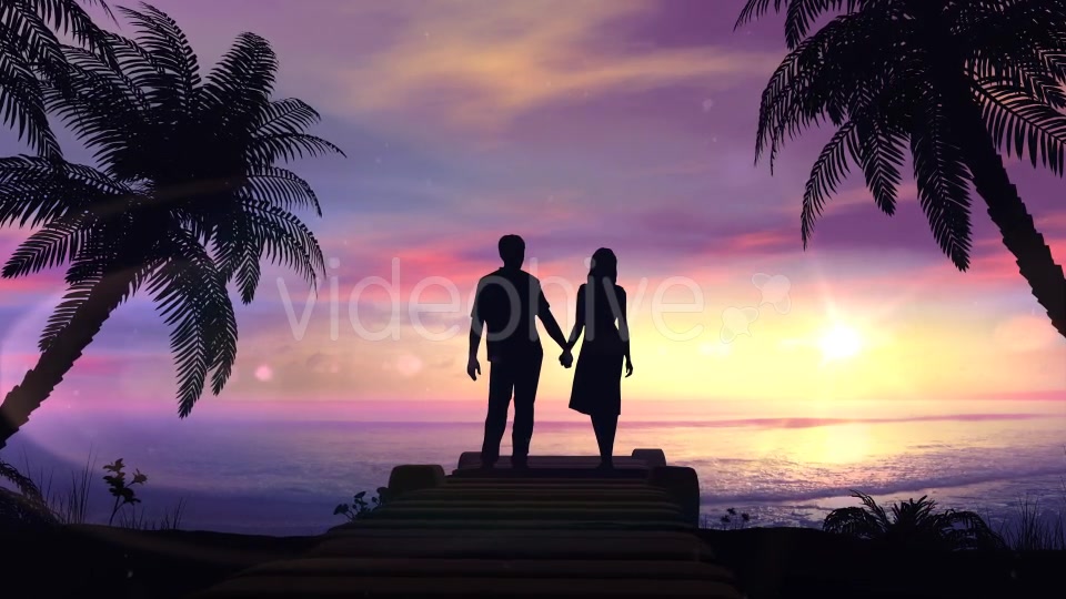 Couple On The Tropical Sunset Background Videohive 20445635 Motion Graphics Image 6