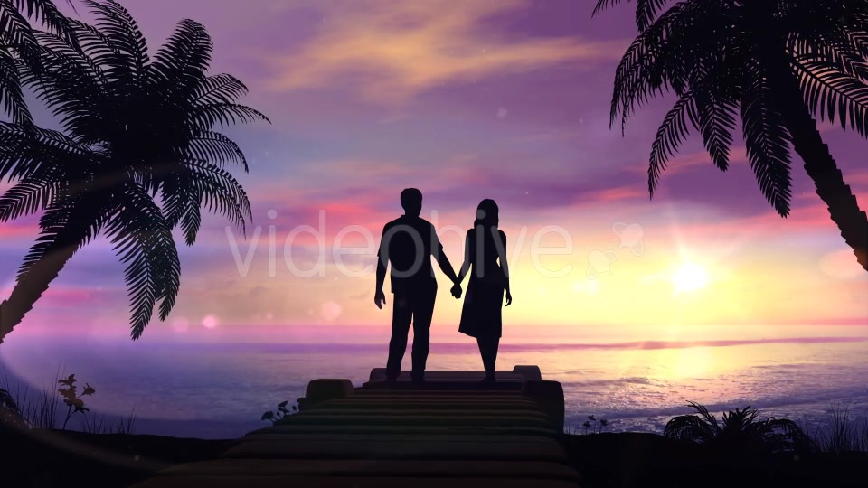 Couple On The Tropical Sunset Background Videohive 20445635 Motion Graphics Image 7