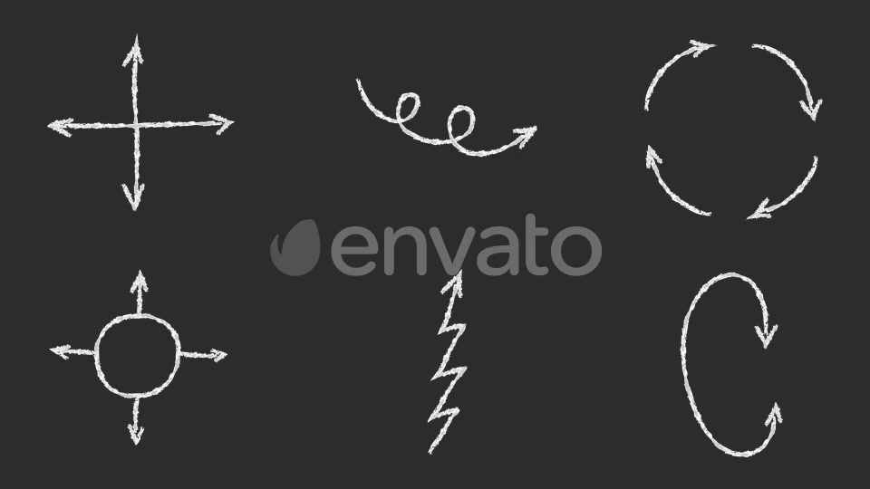 Crayon Style Arrows Videohive 25757999 Motion Graphics Image 7