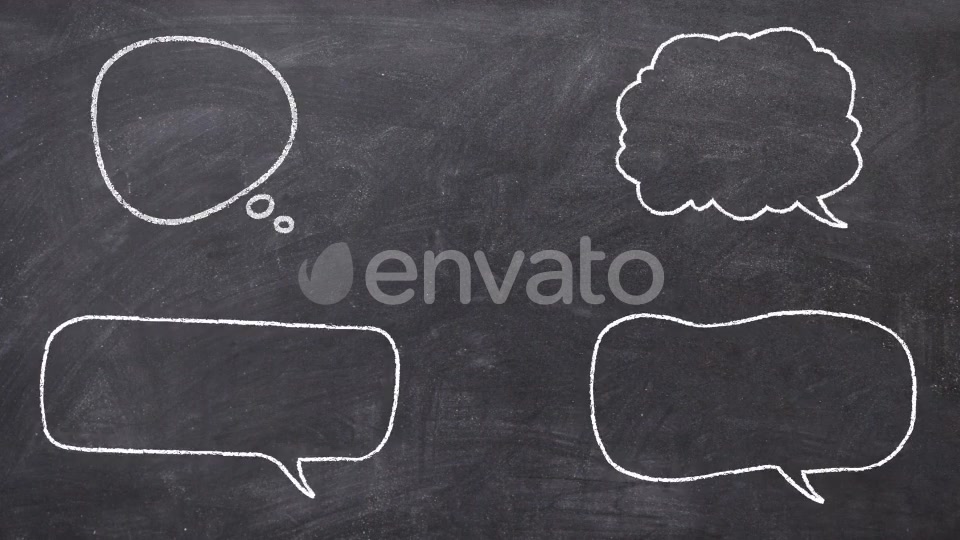 Crayon Style Speech Bubbles Videohive 25921163 Motion Graphics Image 4
