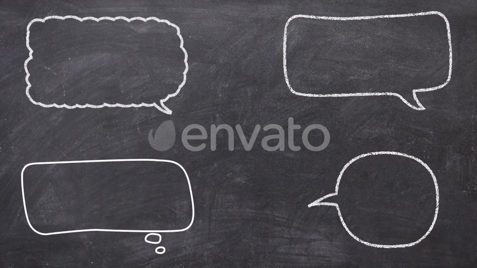 Crayon Style Speech Bubbles Videohive 25921163 Motion Graphics Image 5