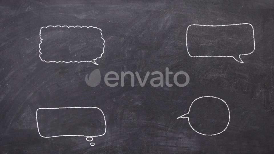 Crayon Style Speech Bubbles Videohive 25921163 Motion Graphics Image 6
