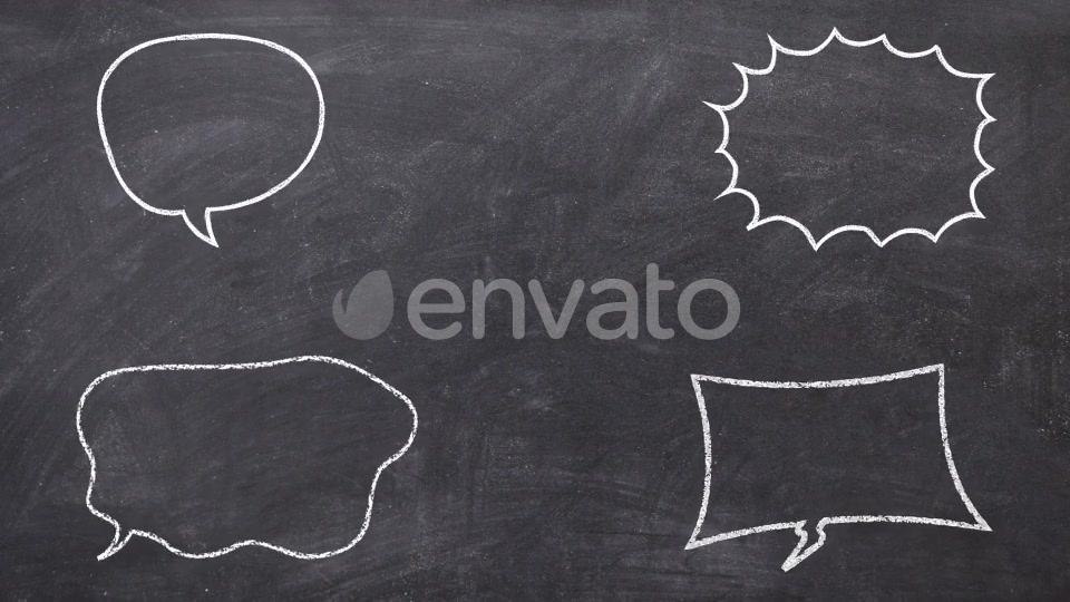 Crayon Style Speech Bubbles Videohive 25921163 Motion Graphics Image 7