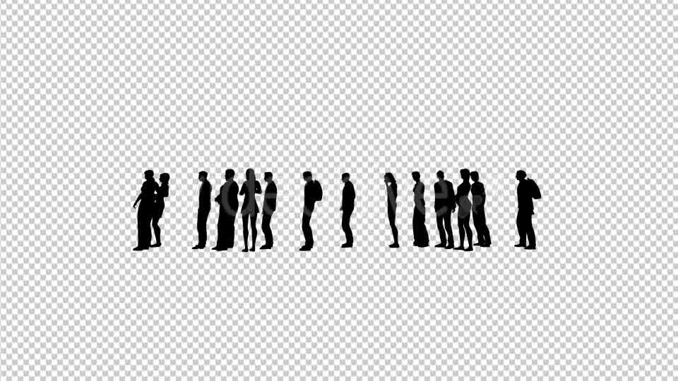 Creative People Silhouettes Standing in Line Videohive 20561028 Motion Graphics Image 10