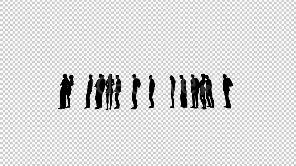 Creative People Silhouettes Standing in Line Videohive 20561028 Motion Graphics Image 6