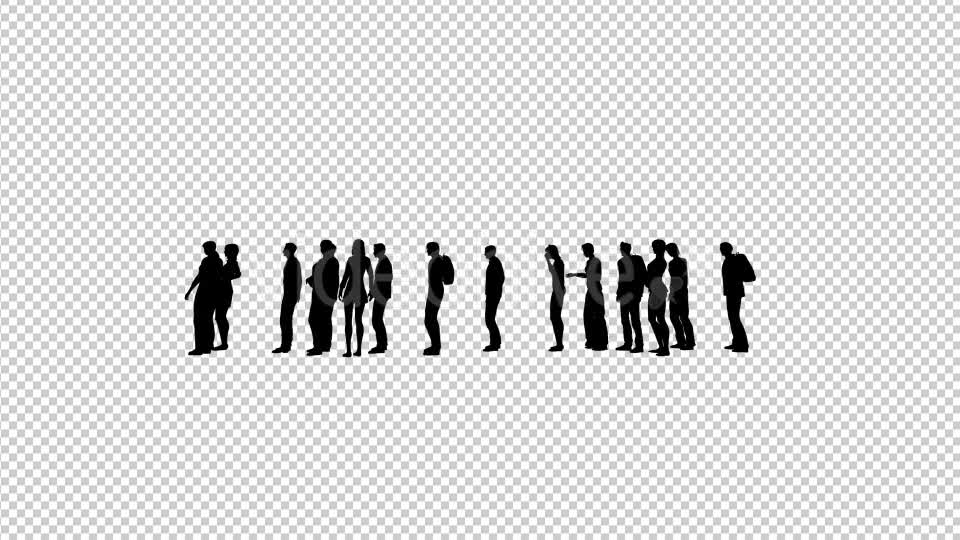 Creative People Silhouettes Standing in Line Videohive 20561028 Motion Graphics Image 8