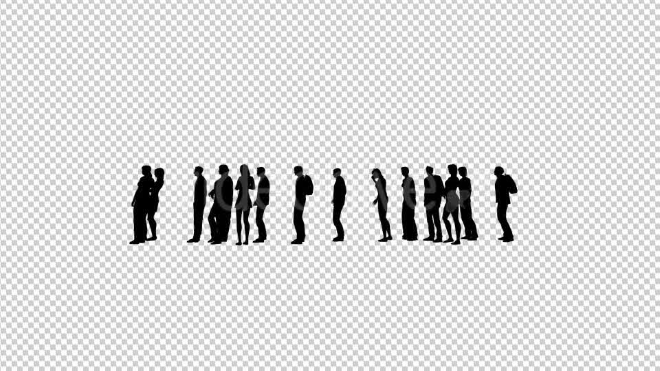 Creative People Silhouettes Standing in Line Videohive 20561028 Motion Graphics Image 9