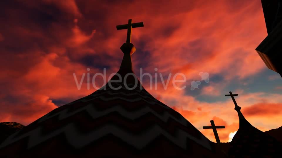 Crucifix on Mountain Videohive 19478311 Motion Graphics Image 1