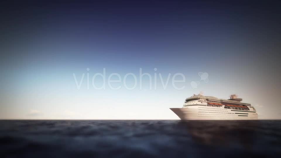 Cruise Ship On The Sea Noon Videohive 16261560 Motion Graphics Image 1