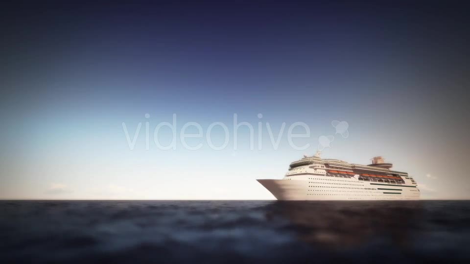 Cruise Ship On The Sea Noon Videohive 16261560 Motion Graphics Image 2