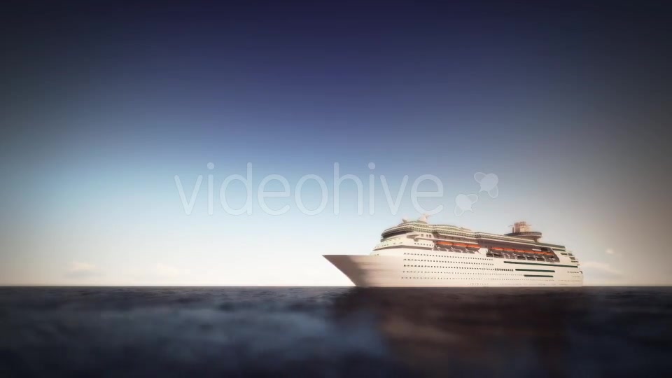 Cruise Ship On The Sea Noon Videohive 16261560 Motion Graphics Image 3