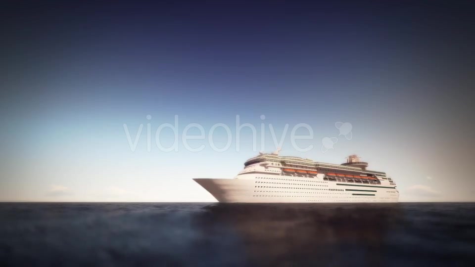 Cruise Ship On The Sea Noon Videohive 16261560 Motion Graphics Image 4